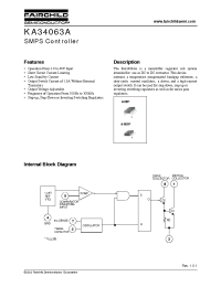 Datasheet KA34063 manufacturer Fairchild