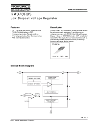 Datasheet KA378R05 manufacturer Fairchild