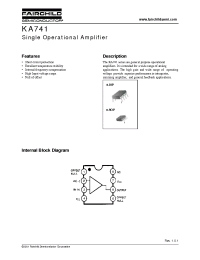 Datasheet KA741I manufacturer Fairchild