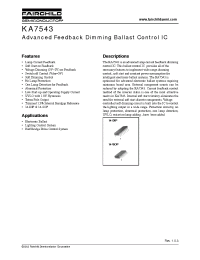 Datasheet KA7543D manufacturer Fairchild