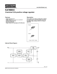 Datasheet KA78M05 manufacturer Fairchild