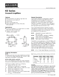 Datasheet KE103 manufacturer Fairchild