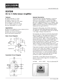 Datasheet KH104 manufacturer Fairchild