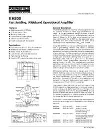 Datasheet KH200 manufacturer Fairchild