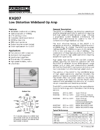 Datasheet KH207AM manufacturer Fairchild