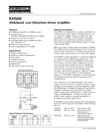 Datasheet KH560AK manufacturer Fairchild