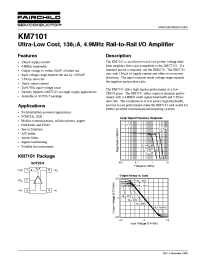 Datasheet KM7101 manufacturer Fairchild