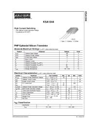 Datasheet KSA1244 manufacturer Fairchild