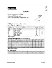 Datasheet KSA642O manufacturer Fairchild