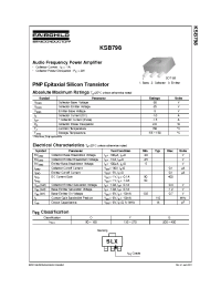 Datasheet KSB798 производства Fairchild