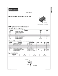 Datasheet KSC2715 manufacturer Fairchild