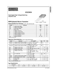 Datasheet KSC5054 manufacturer Fairchild