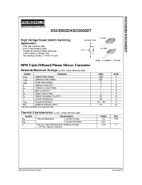 Datasheet KSC5502DT manufacturer Fairchild