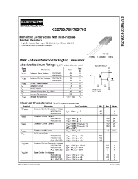 Datasheet KSE703 manufacturer Fairchild