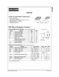 Datasheet KSH127PNP manufacturer Fairchild