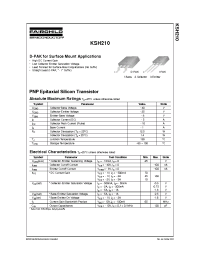 Datasheet KSH210I manufacturer Fairchild