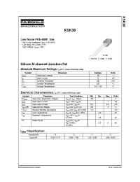 Datasheet KSK30O manufacturer Fairchild