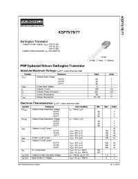 Datasheet KSP77 manufacturer Fairchild