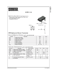 Datasheet KSR1110 manufacturer Fairchild
