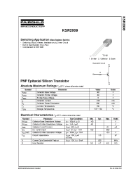 Datasheet KSR2009 manufacturer Fairchild