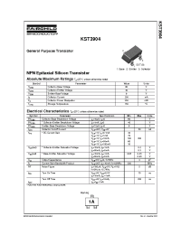 Datasheet KST3904 manufacturer Fairchild