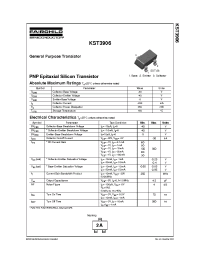 Datasheet KST3906 manufacturer Fairchild