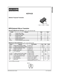 Datasheet KST4123 manufacturer Fairchild