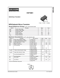 Datasheet KST4401 manufacturer Fairchild