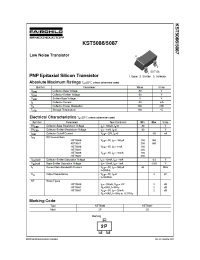 Datasheet KST5086 manufacturer Fairchild