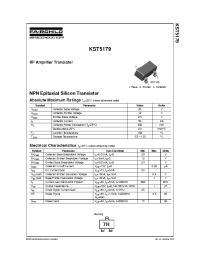 Datasheet KST5179 manufacturer Fairchild