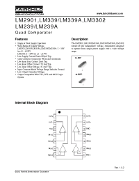 Datasheet LM239ANX manufacturer Fairchild