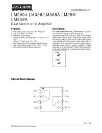 Datasheet LM258M manufacturer Fairchild