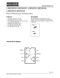 Datasheet LM393M manufacturer Fairchild