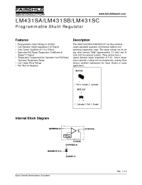 Datasheet LM431 manufacturer Fairchild