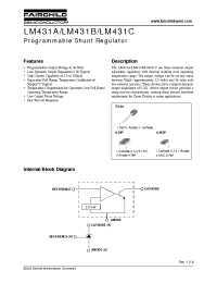 Datasheet LM431AIZ manufacturer Fairchild