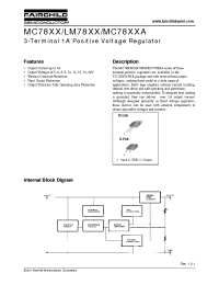 Datasheet LM7805 manufacturer Fairchild