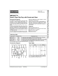 Datasheet M74HCT74MTC manufacturer Fairchild