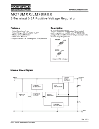 Datasheet MC78M05 manufacturer Fairchild