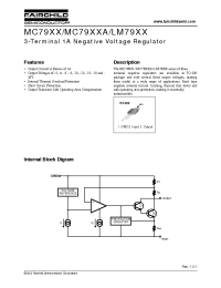 Datasheet MC7905 manufacturer Fairchild