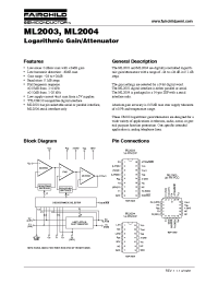 Datasheet ML2003CP manufacturer Fairchild