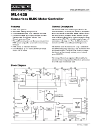 Datasheet ML4425CP manufacturer Fairchild