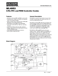 Datasheet ML4803IS-2 manufacturer Fairchild