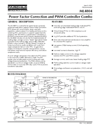 Datasheet ML4804 manufacturer Fairchild