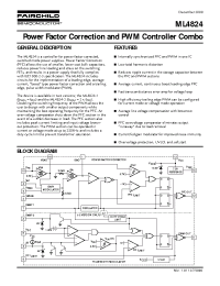 Datasheet ML4824CS1 manufacturer Fairchild