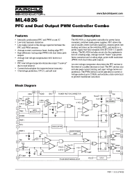 Datasheet ML4826CP2 manufacturer Fairchild