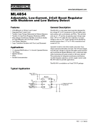 Datasheet ML4854 manufacturer Fairchild