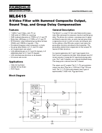 Datasheet ML6415CS manufacturer Fairchild