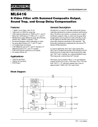 Datasheet ML6416 manufacturer Fairchild