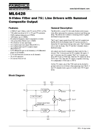 Datasheet ML6428CS1 manufacturer Fairchild