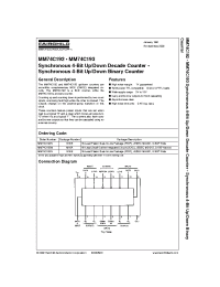 Datasheet MM74C193MX manufacturer Fairchild